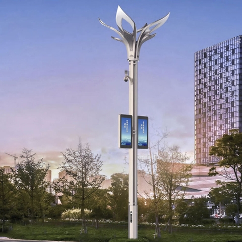 Cột Đèn Đường Thông Minh ZALAA Jsc ZL-POLE04 - Giải Pháp Smart City Đa Nhiệm Lõi Kép