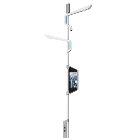 Cột Đèn Đường Thông Minh ZALAA ZL-POLE07: Nền Tảng Trạm Sạc & An Ninh Smart City