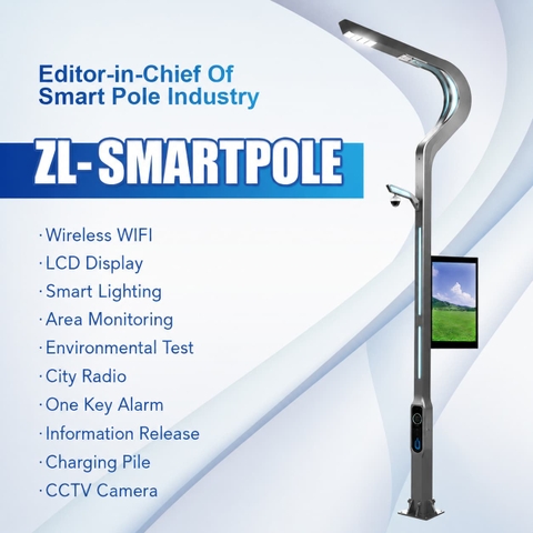 Cột Đèn Đường Thông Minh Đa Năng ZL-SMARTPOLE Đỉnh Cao ZALAA Jsc