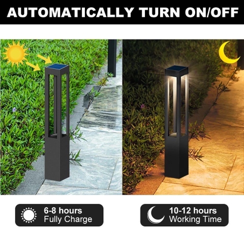Đèn Cột Sân Vườn Năng Lượng Mặt Trời Thông Minh ZALAA ZL-LIZ-F (IP65, 5W)