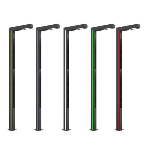 Cột Đèn Sân Vườn Năng Lượng Mặt Trời Lắp Ghép Đa Sắc ZL-001C3 Cao Cấp – Giải Pháp Chiếu Sáng ZALAA Jsc