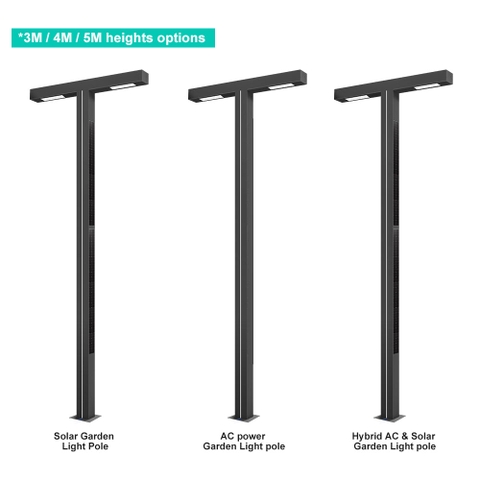 Cột Đèn Sân Vườn Năng Lượng Mặt Trời Thông Minh ZALAA ZL-001C4