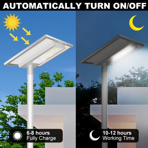 Đèn Sân Vườn Năng Lượng Mặt Trời Thông Minh ZALAA ZL-BWHT (175lm/W, IP65)
