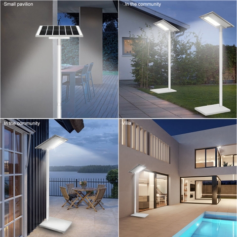 Đèn Sân Vườn Năng Lượng Mặt Trời Thông Minh ZALAA ZL-BWHT (175lm/W, IP65)