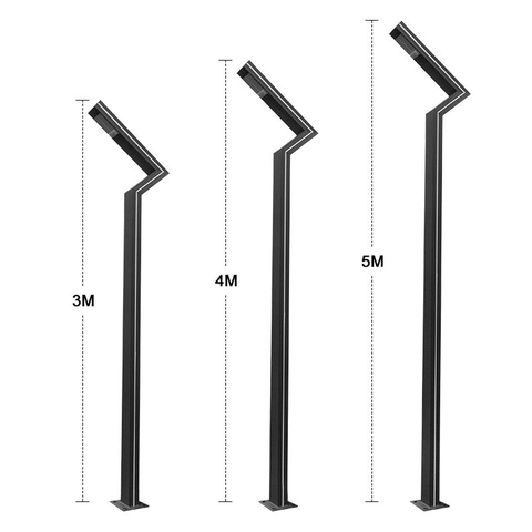 Cột Đèn Năng Lượng Mặt Trời Sân Vườn Thông Minh ZALAA ZL-GSL001C1