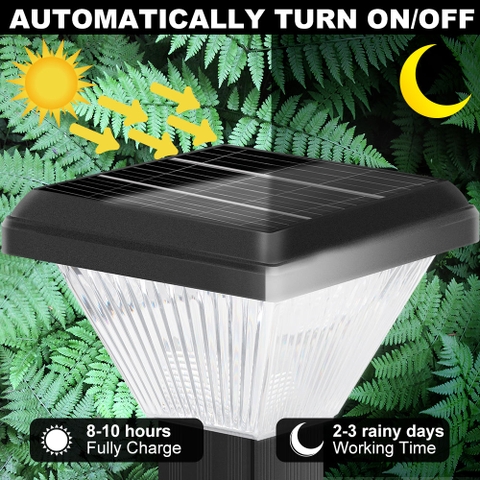 Đèn Cột Sân Vườn Năng Lượng Mặt Trời ZALAA ZL-FXX Thông Minh Chống Nước IP65