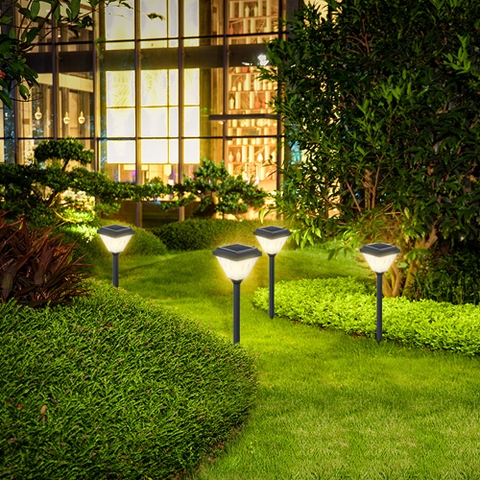 Đèn Sân Vườn Năng Lượng Mặt Trời ZALAA ZL-CPD Cao Cấp, Thông Minh Đổi Màu