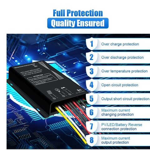 Bộ Điều Khiển Sạc Năng Lượng Mặt Trời Thông Minh MPPT 20A ZALAA ZL-BT20A