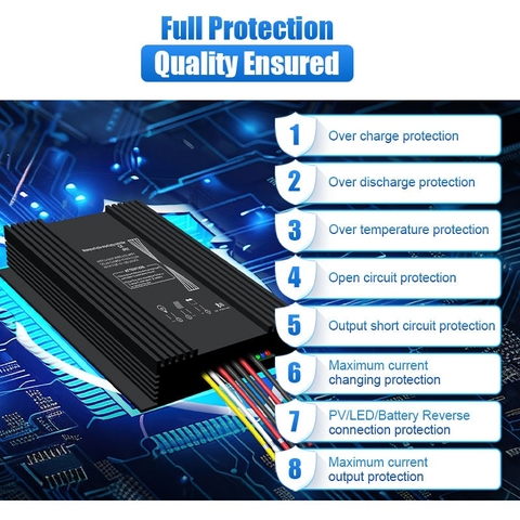 Bộ Điều Khiển Sạc Năng Lượng Mặt Trời Thông Minh MPPT ZALAA ZL-BT30A Tích Hợp Bluetooth | Giải Pháp Chiếu Sáng Chuyên Nghiệp