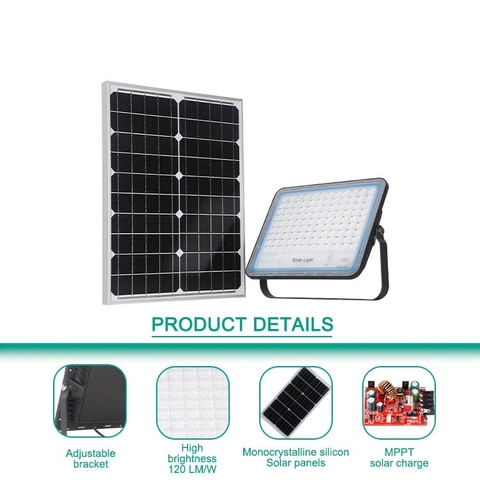 Đèn Pha Năng Lượng Mặt Trời Thông Minh ZALAA Jsc (Tích Hợp MPPT Kép & Cảnh Báo An Ninh)