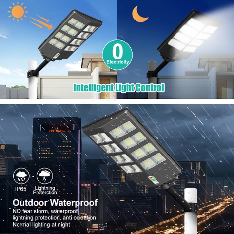 Đèn Đường Năng Lượng Mặt Trời Thông Minh ZALAA ZL-XYJ-D Cao Cấp Chiếu Sáng Đô Thị