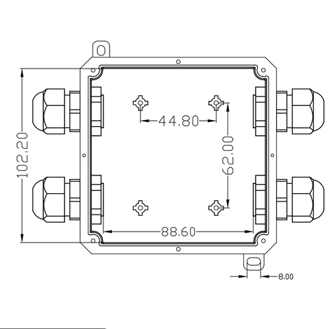 Hộp Nối Điện Deenlai FSH716-A - Chia nhiều cổng từ 2 đến 12 ngả, Chống nước, Ngoài trời IP68 - Linh kiện đèn led Zalaa