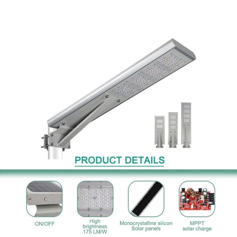 Đèn Đường Năng Lượng Mặt Trời Thông Minh ZALAA ZL-QBD-S Pro-Double MPPT Cao Cấp