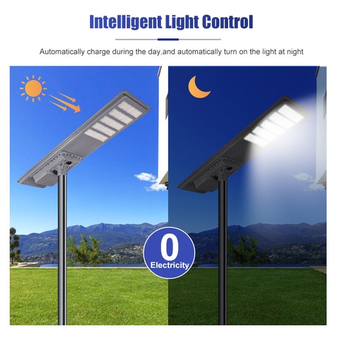 Đèn Đường Năng Lượng Mặt Trời All In One ZALAA ZL-YL4 Cao Cấp IP65 Chiếu Sáng Dự Án