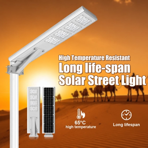 Đèn Đường Năng Lượng Mặt Trời ZALAA 180W IP65 - Mã ZL-QBD-Smart04-WZH Siêu Sáng, Chịu Nhiệt Cao