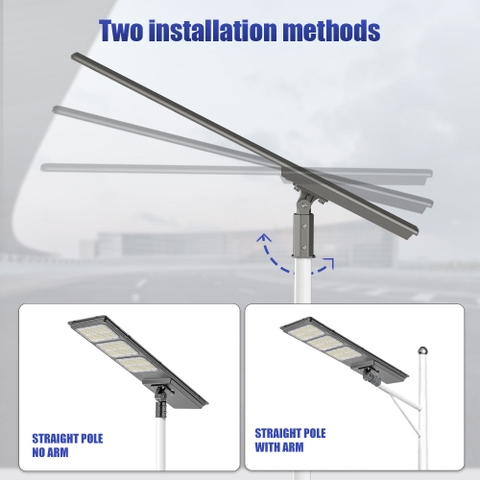 Đèn Đường Năng Lượng Mặt Trời Nguyên Khối ZALAA ZL-CH-CL 220lm/W Thông Minh