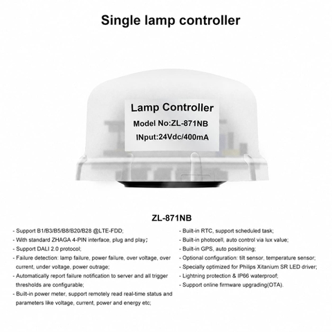 Đèn Đường Thông Minh ZALAA 100W 150W 200W ZL-NBIOT (Giải Pháp IoT)