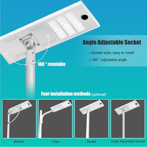 Đèn Đường Năng Lượng Mặt Trời Nguyên Khối ZALAA ZL-QBD-SE-AAS 40W–100W IP65