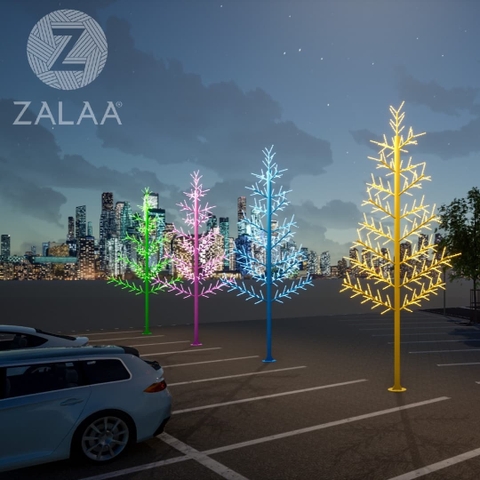 Cột Đèn Trang Trí Cây Thông ZALAA chiếu sáng Cảnh Quan Sân Vườn Công Viên