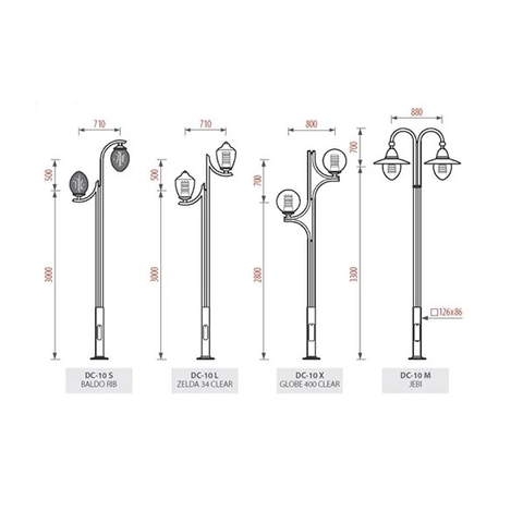 Trụ Cột Đèn Sân Vườn 2 Bóng cho cột cao từ 2m-5m ZALAA | TỔNG HỢP