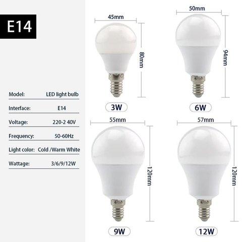 Bóng Đèn LED Bulb Tròn Siêu Sáng - Đèn LED Búp, Đèn Tròn, LED Bulb
