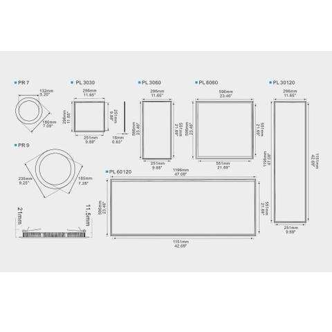 Đèn LED Panel ZALAA - Loại Âm Trần, Ốp Nổi, Hộp, Siêu Mỏng Không chói lóa, độ bền cao