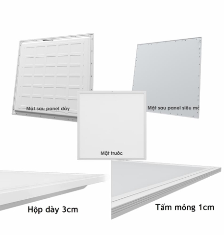 Đèn LED Panel ZALAA - Loại Âm Trần, Ốp Nổi, Hộp, Siêu Mỏng Không chói lóa, độ bền cao