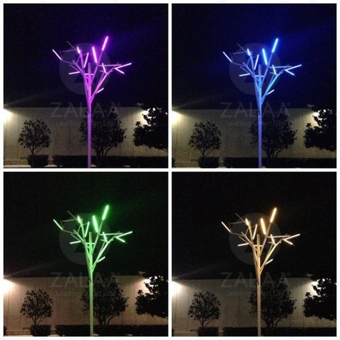 Cột Đèn Cây Cành Ống LED 3-8W/Cành thiết kế đẹp lạ trang trí Khuôn Viên Sân Vườn