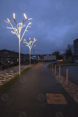 Cột Đèn Cây Cành Ống LED 3-8W/Cành thiết kế đẹp lạ trang trí Khuôn Viên Sân Vườn