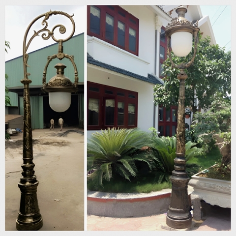 Cột Đèn Sân Vườn 1 Bóng Kiểu Cổ Điển Châu Âu Đẹp Lạ cao từ 2m-5m ZALAA