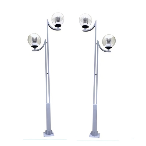 Cột Đèn Sân Vườn 2 Tay Quả Cầu D200, D300, D400 cho Trụ cao từ 2m-5m ZALAA