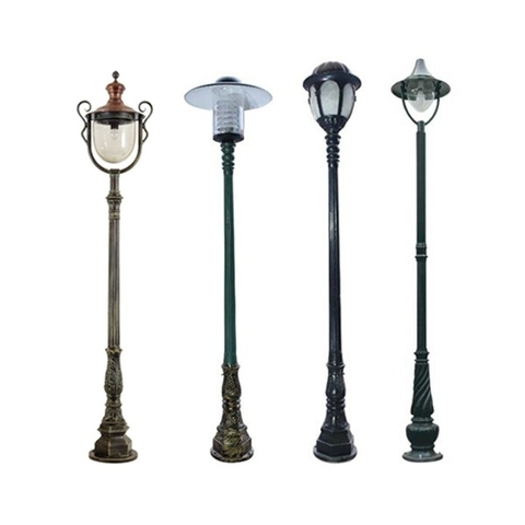 Cột Đèn Sân Vườn 1 Bóng chiếu sáng và trang trí cảnh quan cao từ 2m-5m ZALAA