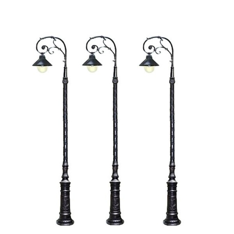 Cột Đèn Sân Vườn 1 Tay Đèn Mai Chiếu Thủy Cổ Điển cho Trụ cao từ 2m-5m ZALAA