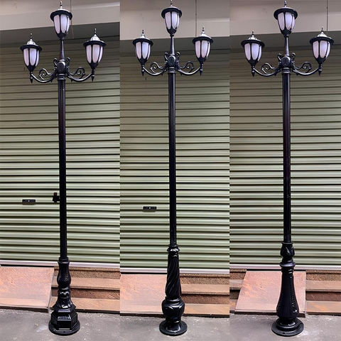 Trụ Cột Đèn Sân Vườn 3 Bóng cho cột cao từ 2m-5m ZALAA | TỔNG HỢP