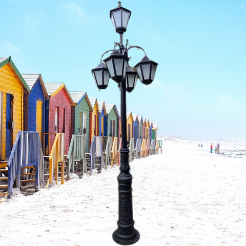 Cột Đèn Sân Vườn 5 Tay Đèn Mai Chiếu Thủy Cổ Điển cho Trụ cao từ 2m-5m ZALAA