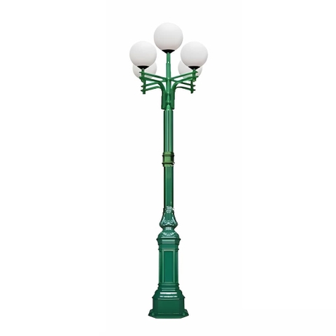 Cột Đèn Sân Vườn 5 Tay Quả Cầu D200, 300, 400 cho Trụ cao từ 2m-5m ZALAA