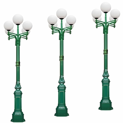 Cột Đèn Sân Vườn 5 Bóng chiếu sáng và trang trí cảnh quan cao từ 2m-5m ZALAA