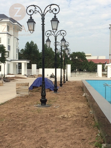 Cột Đèn Sân Vườn 2 Bóng Kiểu Cổ Điển Châu Âu Đẹp Lạ cao từ 2m-5m ZALAA