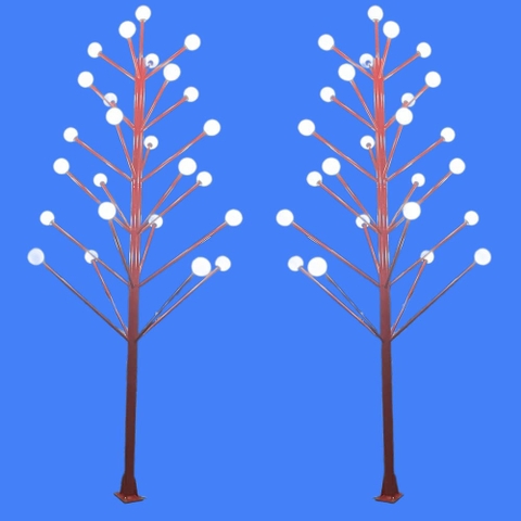 Cột Cây Thông Trang Trí Sân Vườn Cao 7m 25 tay Cầu D200 ZALAA