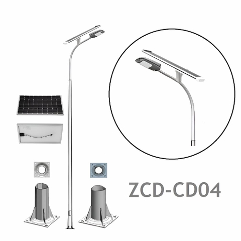 Cột Đèn Cao Áp Năng Lượng Mặt Trời Chiếu Sáng Đường Phố