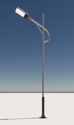 Cột Đèn Giật Cấp D114/76 cao 3,5m - Mạ kẽm nhúng nóng, Sơn tĩnh điện | Mã sp ZCD-GC H3.5 D114/76 ZALAA