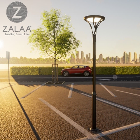 Cột Đèn Giật Cấp D114/76 cao 3,5m - Mạ kẽm nhúng nóng, Sơn tĩnh điện | Mã sp ZCD-GC H3.5 D114/76 ZALAA