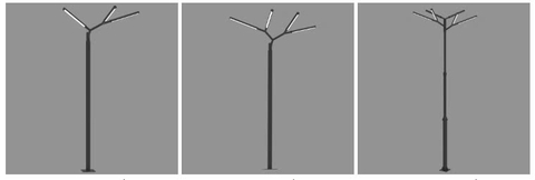 Cột Đèn LED Tree Lights Chiếu Sáng Đường Phố, Công Viên Kiểu Dáng Cành Cây ZCV ZALAA