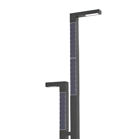 Cột Đèn Tấm Pin Năng Lượng Mặt Trời Thẳng Đứng Vertical Solar Light ZSR-05 30W H4,4M+2M