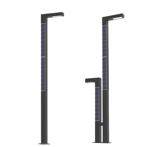 Cột Đèn Vertical Solar Light ZSR-05 Tấm Pin Năng Lượng Mặt Trời Dọc Thân 20W H4,4M