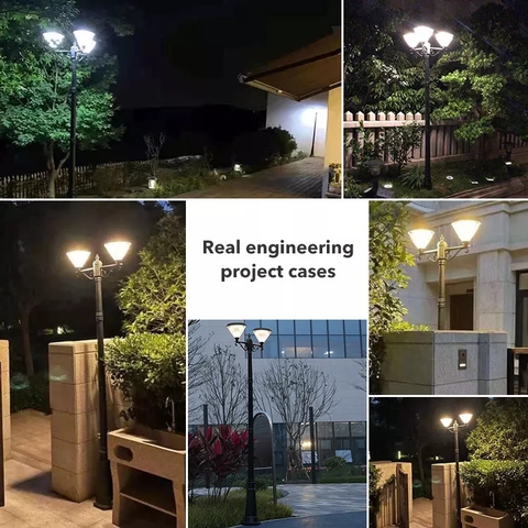 Cột Đèn Năng Lượng Mặt Trời ZALAA cao 2m6 ZG-GGD4505-3-13.5W Chiếu sáng cảnh quan công viên