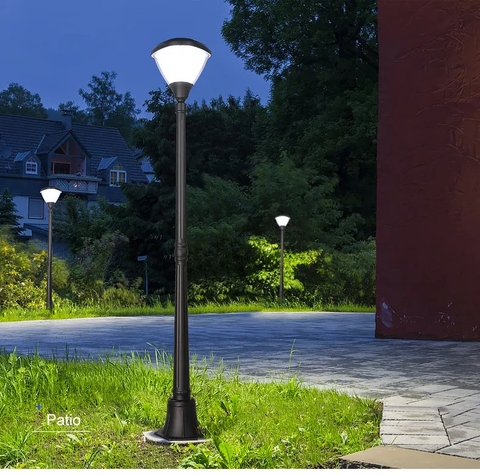 Cột Đèn Năng Lượng Mặt Trời ZALAA cao từ 1m-2m5 ZG-GGD0203-1-4.5W chiếu sáng cảnh quan ngoài trời