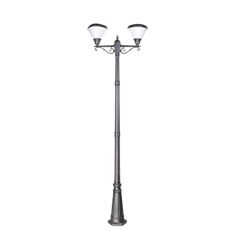 Cột Đèn Năng Lượng Mặt Trời ZALAA cao 2m6 ZG-GGD0203-2-9W Chiếu sáng cảnh quan sân vườn