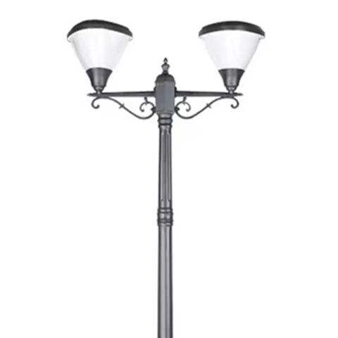 Cột Đèn Năng Lượng Mặt Trời ZALAA cao 2m6 ZG-GGD0203-2-9W Chiếu sáng cảnh quan sân vườn