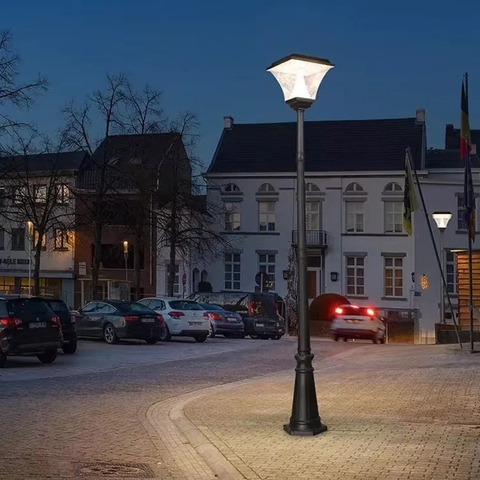 Cột Đèn Năng Lượng Mặt Trời ZG-GGD4205-10W ZALAA cao từ 1m-2m6 chiếu sáng cảnh quan ngoài trời